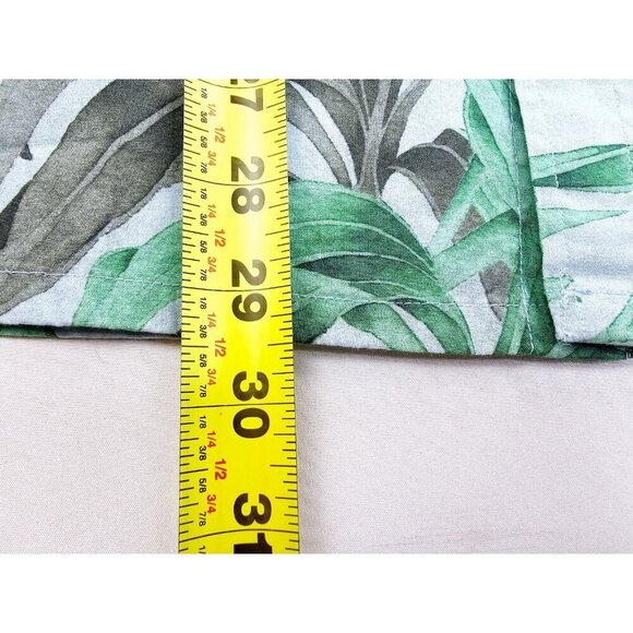 Tommy Hilfiger Casual Fit Size Medium Mens Blue Floral Short Sleeve Button Down - Picture 10 of 14